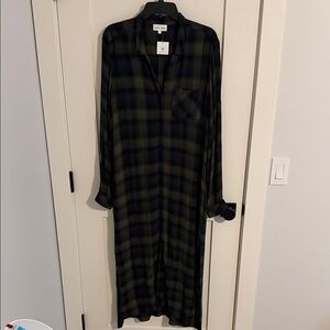 BRAND NEW BELLA DAHL ROLLED SLEEVE DUSTER DRESS